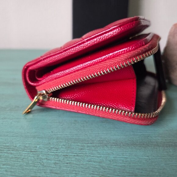 YSL Cassandre Metalassé compact zippy wallet - Picture 11 of 11